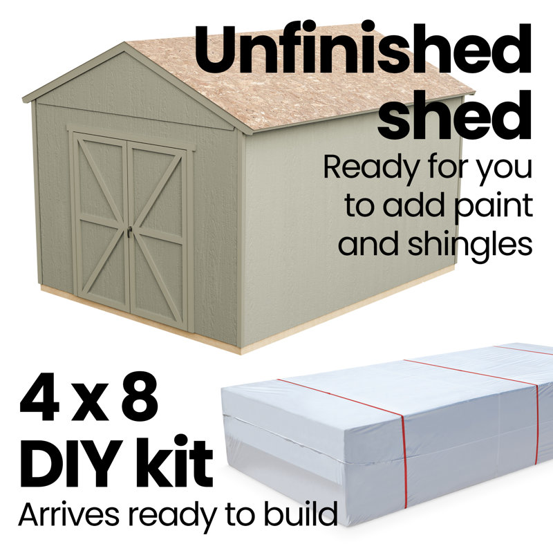 Astoria 12 ft. W x 20 ft. D Wood Storage Shed With Floor, No