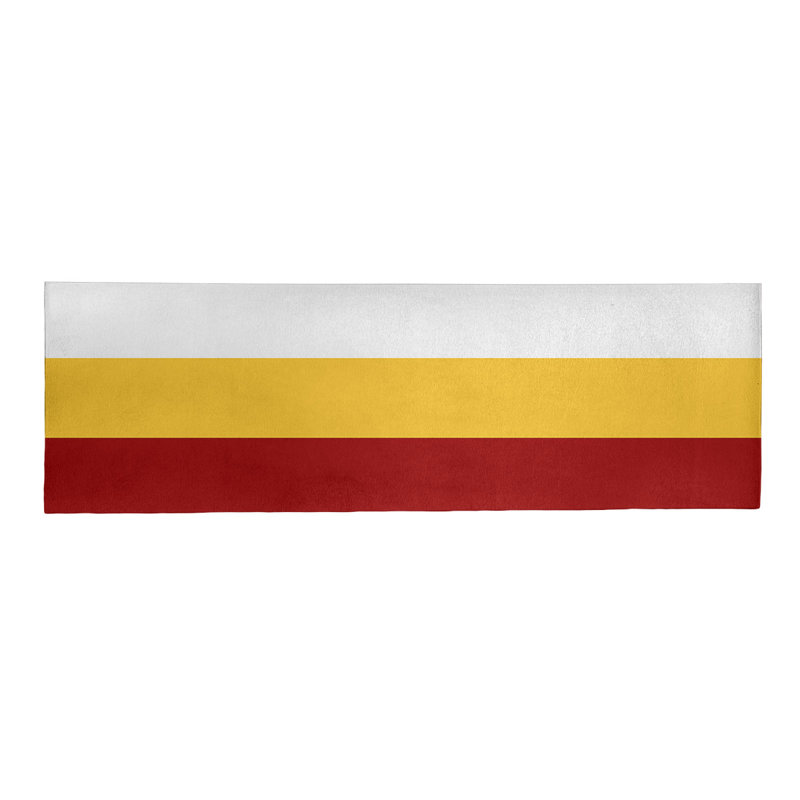 Tapis de zone rouge/jaune, Tapis de couloir 2 pi 6 po x 8 pi