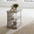 Arroyo Floor Shelf End Table with Storage