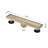 12 Inches Linear Shower Drain, Included Hair Strainer And Leveling Feet-122460812