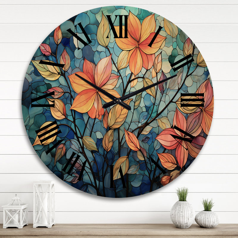 Horloge murale en bois massif Antonion, Très grand