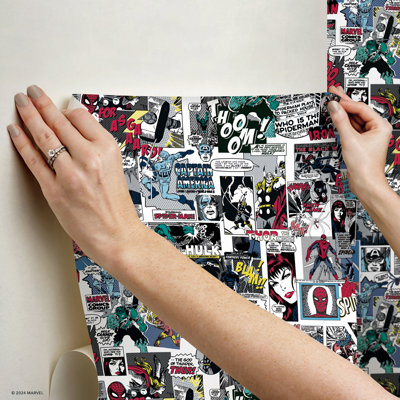 Papier peint adhésif Marvel Classic Comics