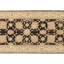 Wool Oriental Area Rug in Black/Cream