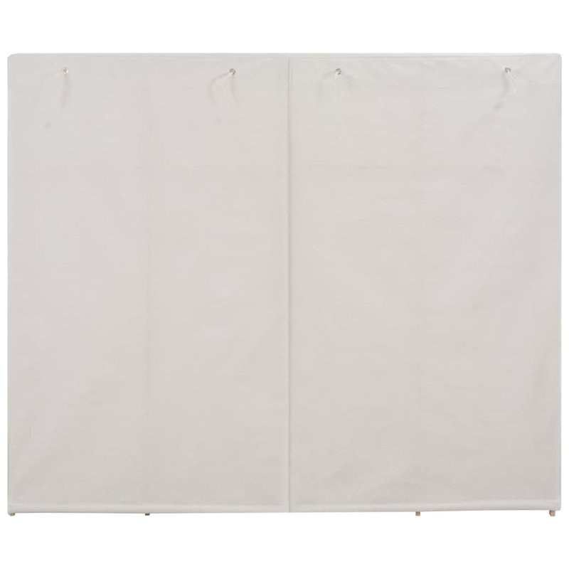 2 Door Wardrobe, White