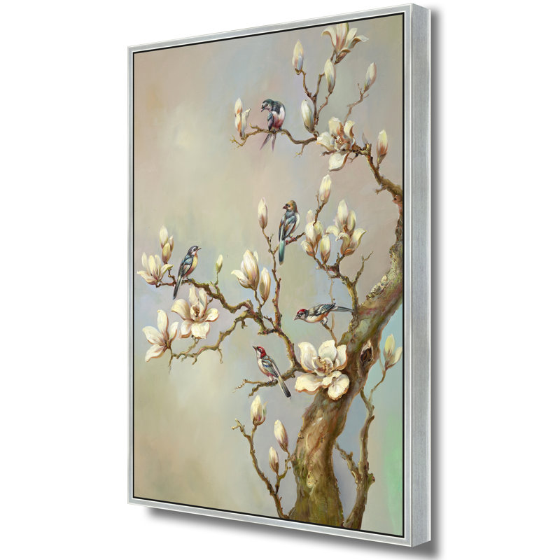 Birds, 26" H x 38" W, Silver