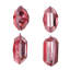 The Holiday Aisle 4-5" Jewel Glitter Ornament Assorted, includes 4 pieces per bag-1912113701