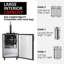 Refroidisseur Kegerator à robinet simple (128 L), distributeur de bière pression en acier inoxydable pleine grandeur et réfrigérateur avec contrôle numérique de la température réglable (32-50 ° F), comprend des tablettes, un plateau d'égouttement et un rail, des roulettes verrouillables