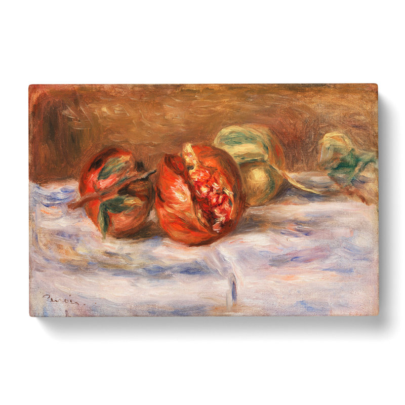 Pomegranates by Pierre-Auguste Renoir - Wrapped Canvas Painting, 40cm H x 60cm W x 3cm D
