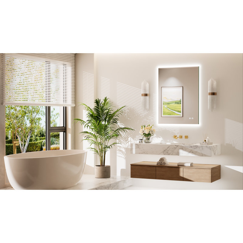 Armadale Backlit LED Anti-Fog Bathroom Mirror, 24" x 32"