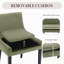 Chaise d'appoint rembourrée en velours côtelé Demarrion-1828228492
