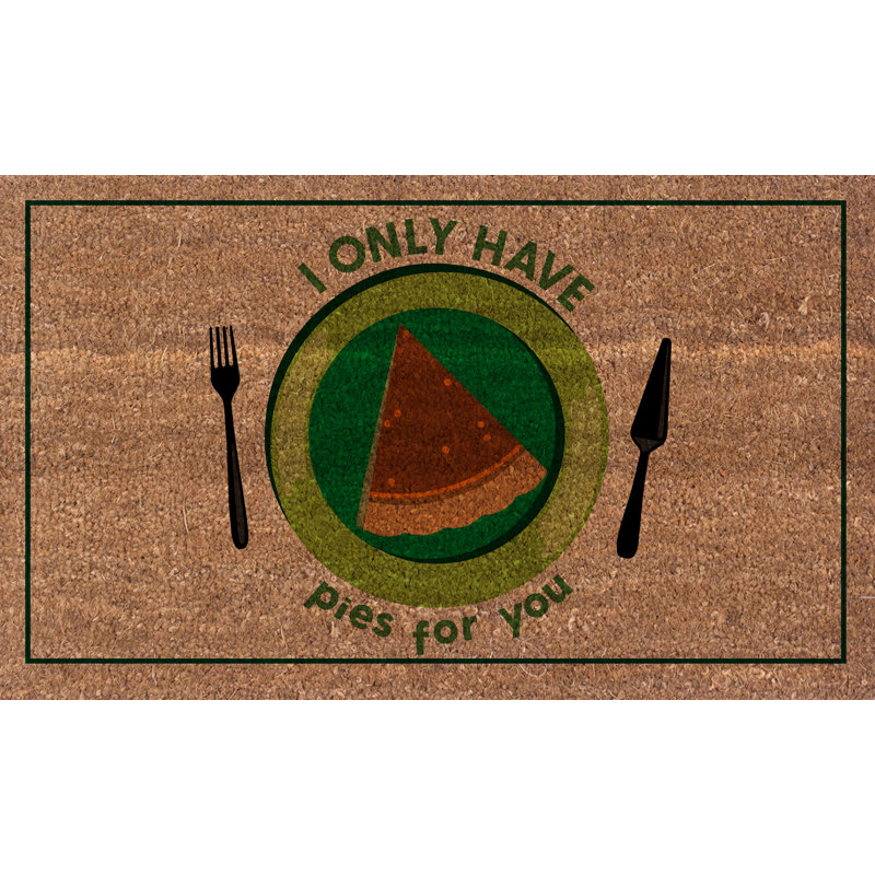 Paillasson Ernson I Only Have Pies For You, L 18 po x L 30 po