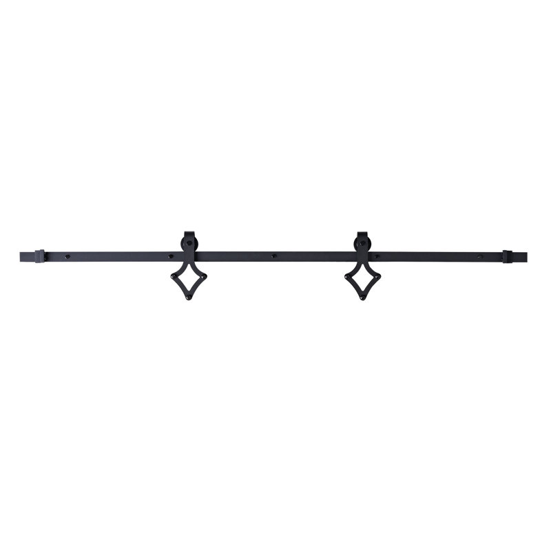 Ensemble de quincaillerie de porte de grange simple sur rail diamond sable standard