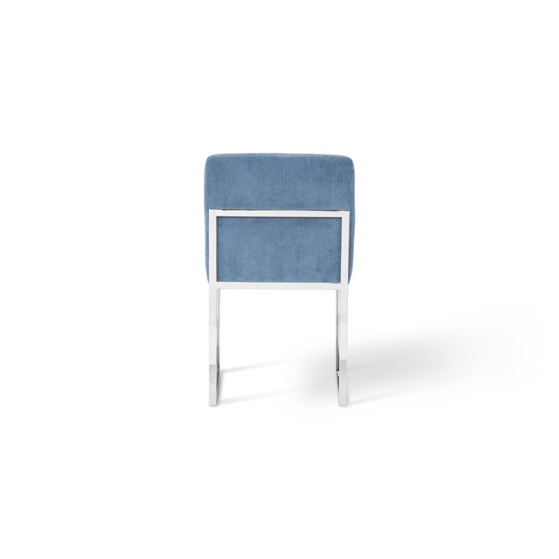 Frozen Fabric Upholstered Side Chair