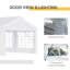 Tente de réception robuste Outsunny 4 x 8 m (13 x 26 pi) avec parois latérales amovibles, blanche, idéale pour les mariages et autres événements.