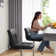 Charies Swivel Upholstered Adjustable Height Counter Stool with Metal Frame