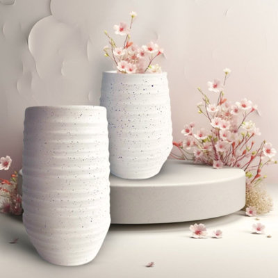 Vase de table en céramique / porcelaine Bocana