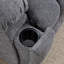 Canapé inclinable manuel en microfibre l 86,6 po Quiteris-905163129