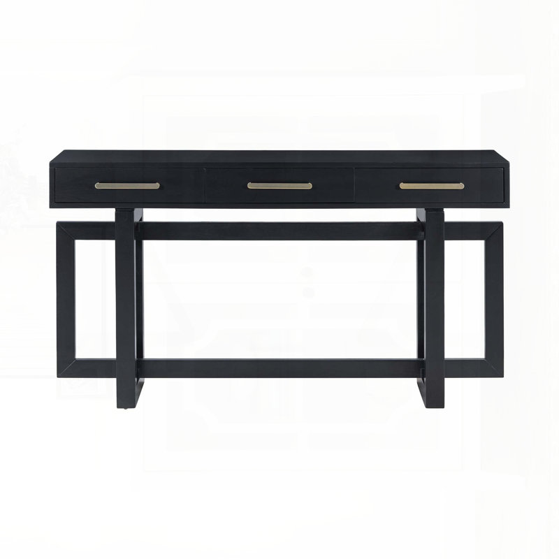 Console très longue avec 3 tiroirs et simplicité moderne