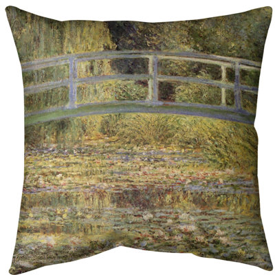 Oreiller claude monet the waterlily étang euro
