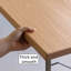 Bureau moderne en bois massif et en acier inoxydable-1004377522
