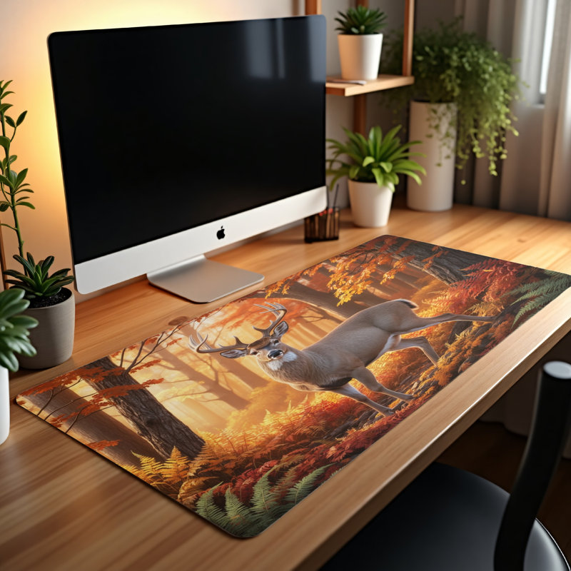 Polyester Desk Pad, 14.4x12.1