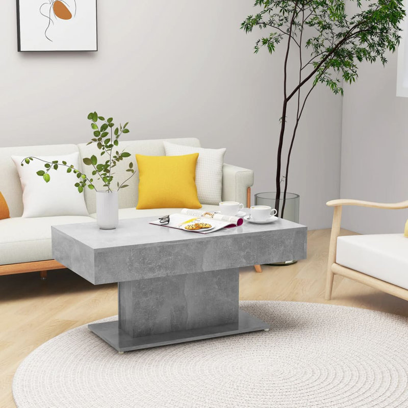 Table basse Table basse durable en bois d'ingénierie, Gris