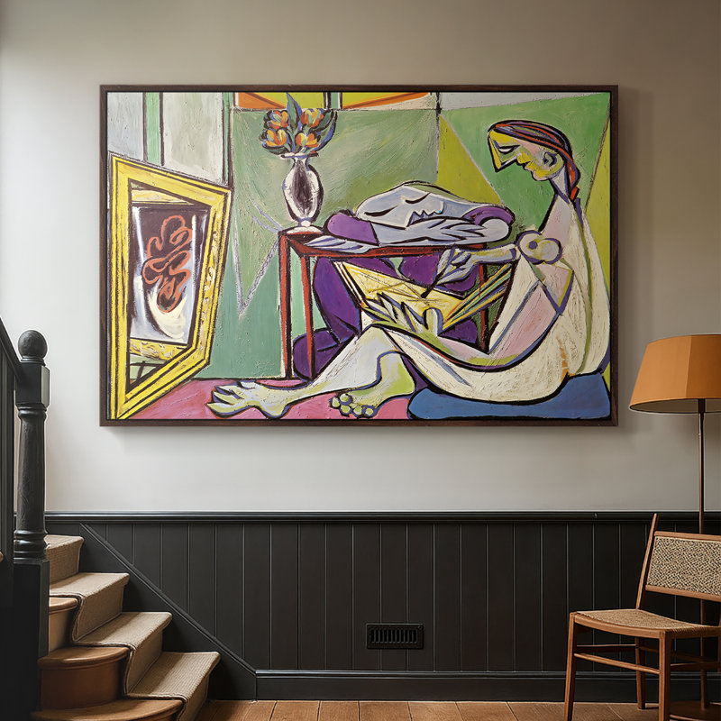 Finke " The Muse (La Muse) " by Pablo Picasso, Noyer, 26 x 40