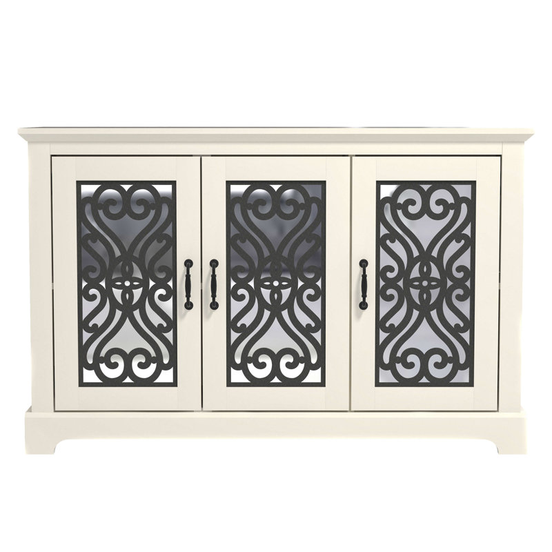 Buffet de 45,7 po de large Ariba, Ivoire ivoire
