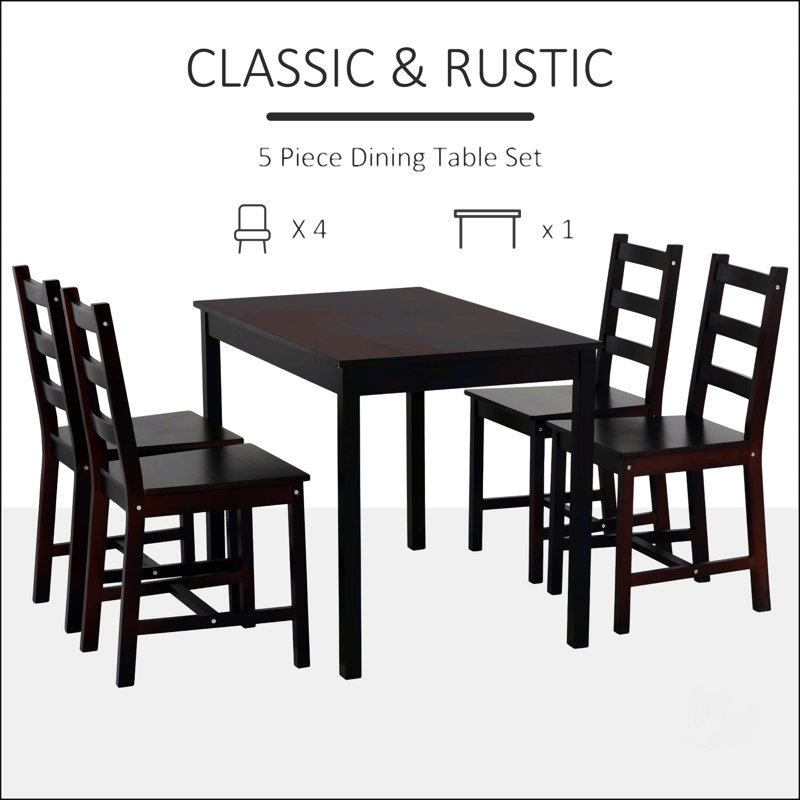 Ensemble de table de salle à manger 5 pièces