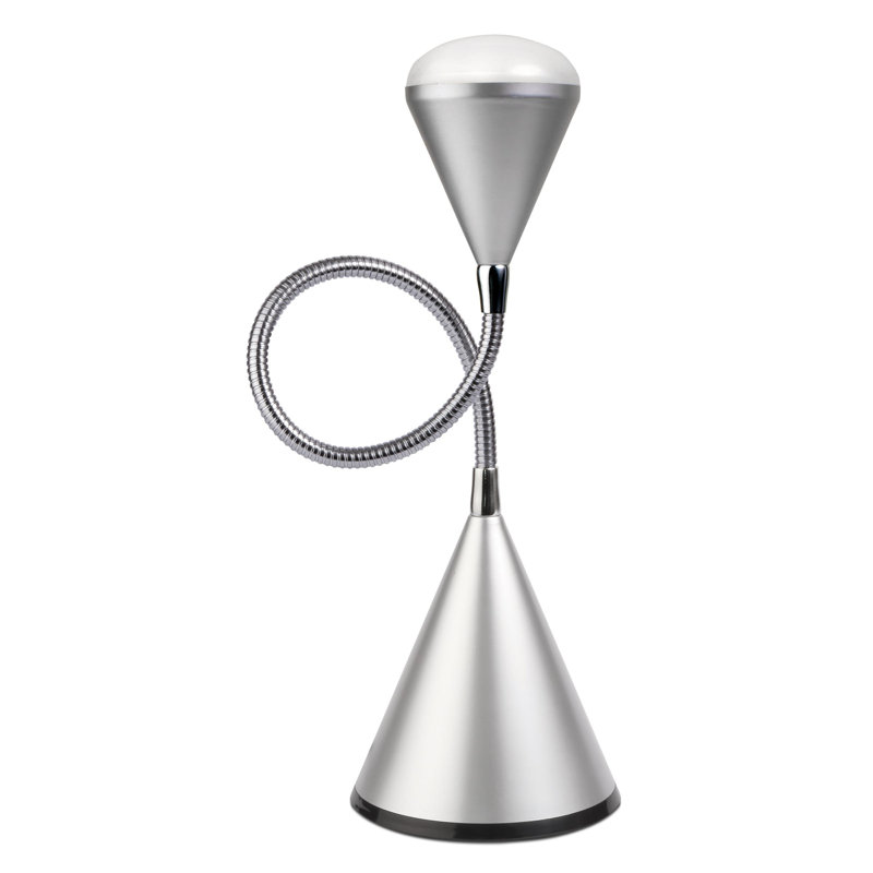 OttLite LED Cone Desk Lamp, Silver