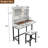 White Dressing Table With 360 Rotating Mirror, 3 Color Lighting Modes, Ample Storage, 2 Drawers, - Tier Shelves, Amber Glass, Power Outlet, Metal Structure Makeup Vanity Modes Led Shelving, Glass