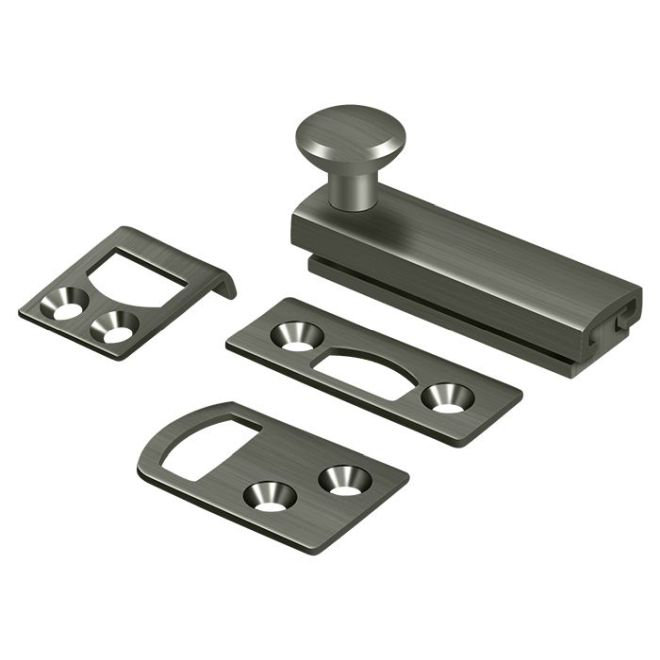Boulon de surface 2 po Deltana 2SBCS15A, vis dissimulée, HD en nickel antique, Nickel antique