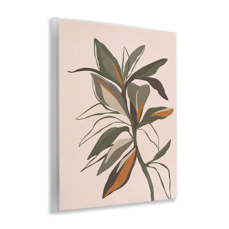 "Earthtone Boho Plant", art mural par Nataly White