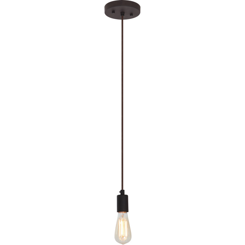  Prelude 1-Light Indoor Antique Bronze Hanging Mini Pendant
