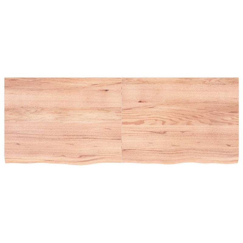 Avonda 160cm Solid Wood Bathroom Vanity Top, Light Brown