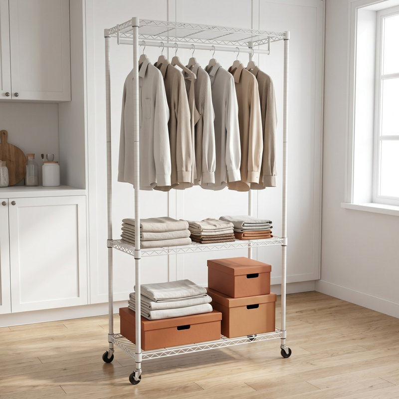 Support à vêtements, Blanc
