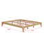 Base de lit plateforme en bois de bambou-629373565