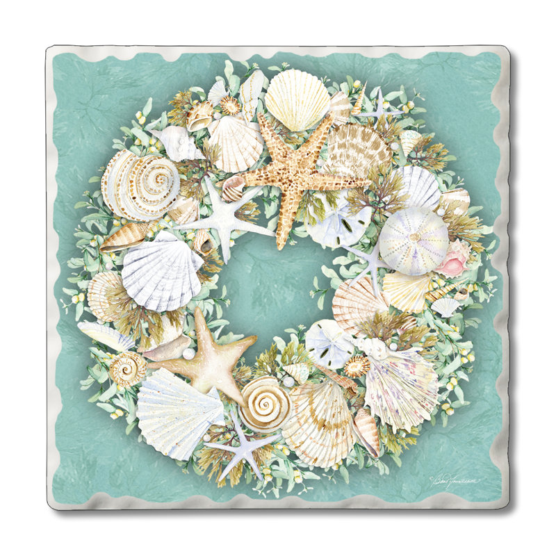 Stoneware Square 4 Piece Coaster Set