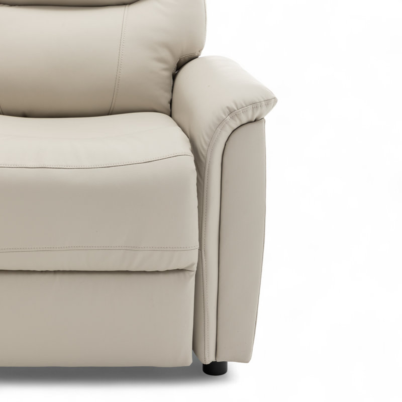 Manual Recliner Chair, Cream