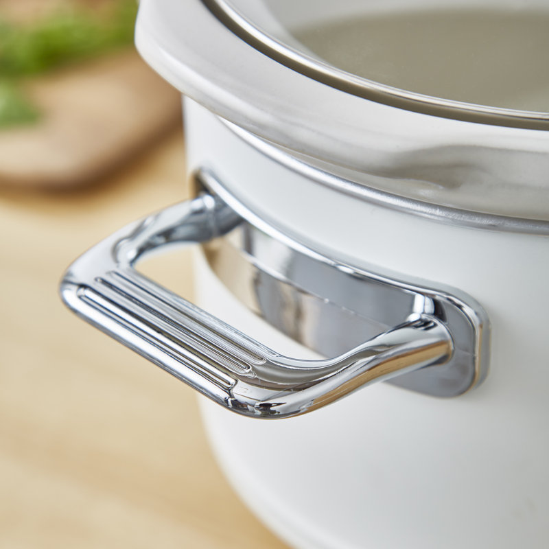 Swan 3.7 Quart Nordic Slow Cooker, White