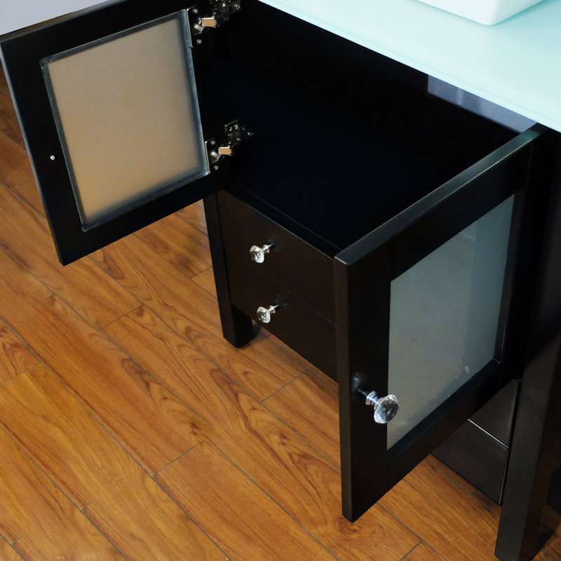Khaqan 30" Single Bathroom Vanity Set , Black