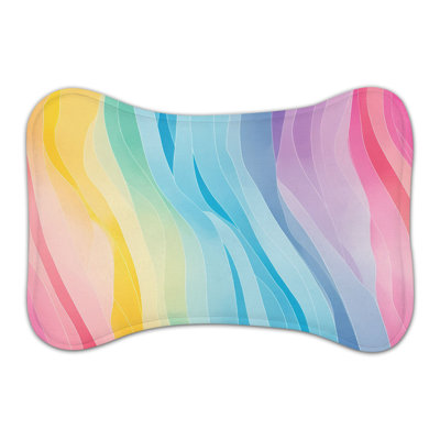 Watercolor Radiance - Tapis d'alimentation en os 1 pièce