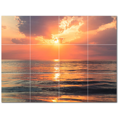 8'' x 8'' Satin Ceramic Decorative Mural