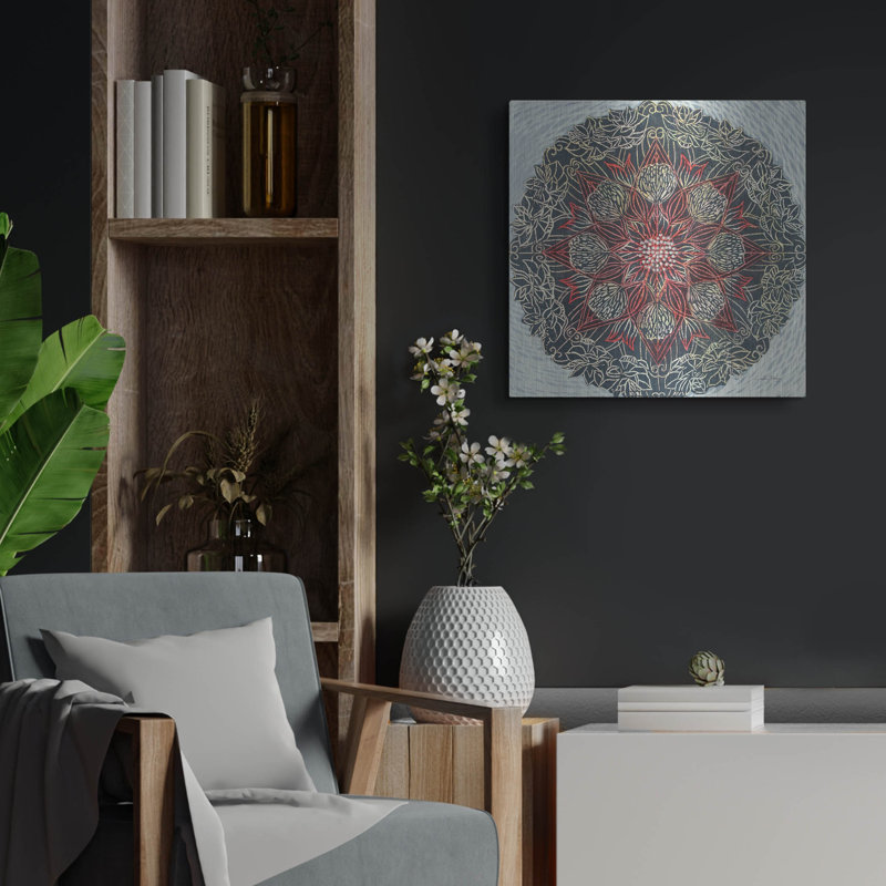 «Starshine Mandala 2» par Candra Boggs, art mural en métal, H 24 po x l 24 po
