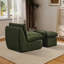 Fauteuil d'appoint rembourré avec repose-pieds Modern-998673942