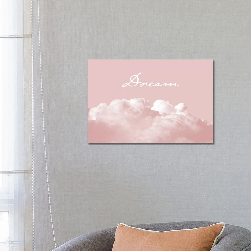 Blush Pink Dream by Urban Epiphany - Print on Canvas, 20.32 cm H x 30.48 cm W, Wrapped Canvas
