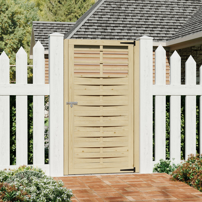 90cm H x 180cm W Wood Fence Panels Included