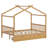 House Platform Bed With Two Drawers,Headboard And Footboard,Roof Design-2126724644