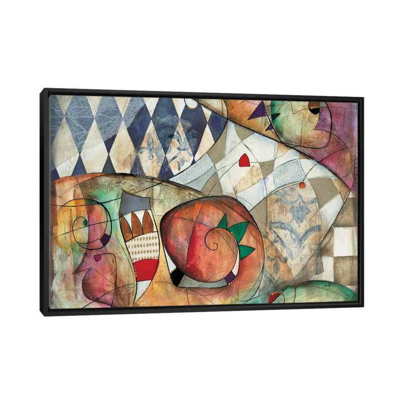 « premiere ii » par eric waugh, impression sur toile, H 18 po x l 26 po x P 1,5 po, Toile avec cadre noir, Pas de tapis