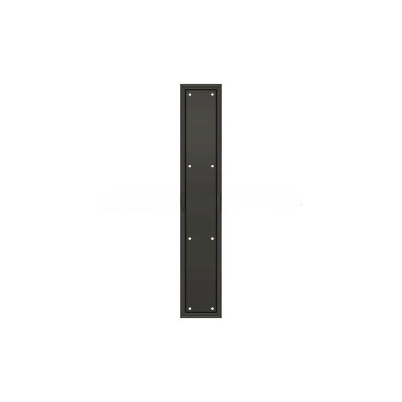 Plaque-poussoir Deltana PP2281U10B, HD, 3 1/2 po x 20 po, bronze huilé, Bronze huilé